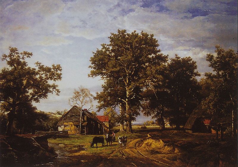 Landscape with farm